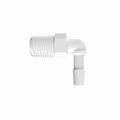 1/4" Tube ID x 1/4" NPT Natural Kynar® Elbow