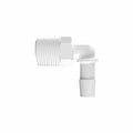 3/8" Tube ID x 3/8" NPT Natural Kynar® Elbow