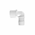 1" Tube ID x 1" NPT Natural Kynar® Elbow