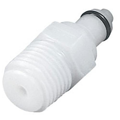 1/4" MNPT PMC Series Acetal Pipe Thread Insert - Straight Thru (Body Sold Separately)