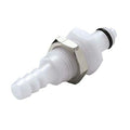 1/16" Hose Barb PMC Series Acetal Panel Mount Insert - Shutoff (Body Sold Separately)