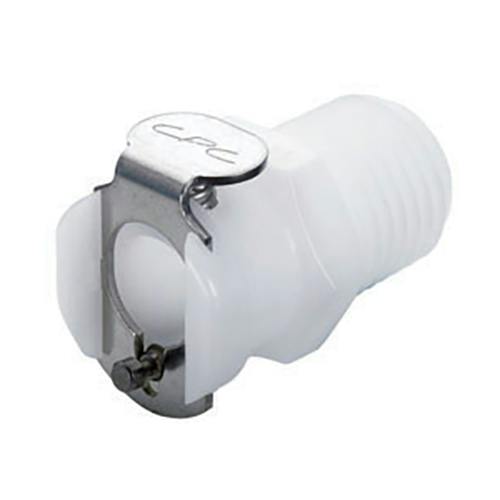 1/4" MNPT NSF-listed PMC Series Acetal Body - Straight Thru (Insert Sold Separately)