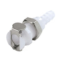 1/4" Hose Barb PMC Series Acetal Panel Mount Body - Straight Thru (Insert Sold Separately)