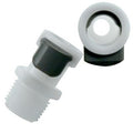 1/4" MNPT APC Series Acetal Coupling Body - Straight Thru (Insert Sold Separately)