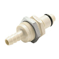 1/4" Hose Barb PLC Series Polypropylene Panel Mount Insert - Straight Thru (Body Sold Separately)