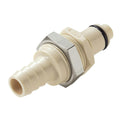 3/8" Hose Barb PLC Series Polypropylene Panel Mount Insert - Shutoff (Body Sold Separately)