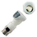 1/4" OD In-line Ferruleless PTF APC Series Acetal Coupling Body w/Shroud - Straight Thru (Insert Sold Separately)