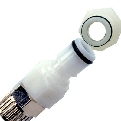 3/8" OD In-line Ferruleless PTF APC Series Acetal Insert - Straight Thru (Body Sold Separately)