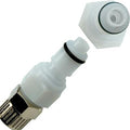 1/4" OD In-line Ferruleless PTF APC Series Acetal Insert - Shutoff (Body Sold Separately)