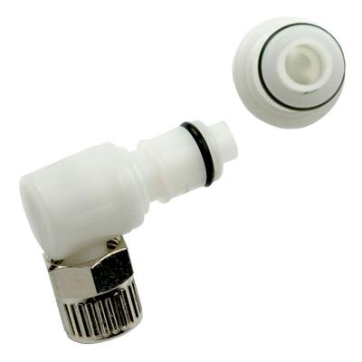 3/8" OD In-line Ferruleless PTF APC Series Acetal Elbow Insert - Shutoff (Body Sold Separately)