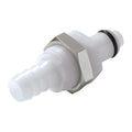 3/8" Hose Barb PLC Series Acetal Panel Mount Insert - Straight Thru (Body Sold Separately)