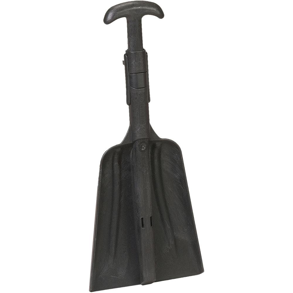 Black Collapsible Emergency Shovel with Black Handle