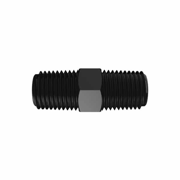 1/4" NPT Black Nylon Nipple