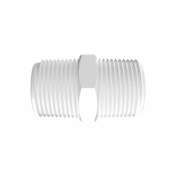 3/4" NPT Natural Kynar® Nipple
