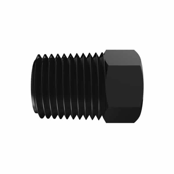 1/4" NPT Black Nylon Threaded Plug