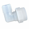 1/2" Tube x 1/2" MNPT PFA Elbow Adapter