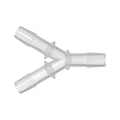 3/16" x 3/16" x 3/16" Tube ID Natural Kynar® PVDF Y