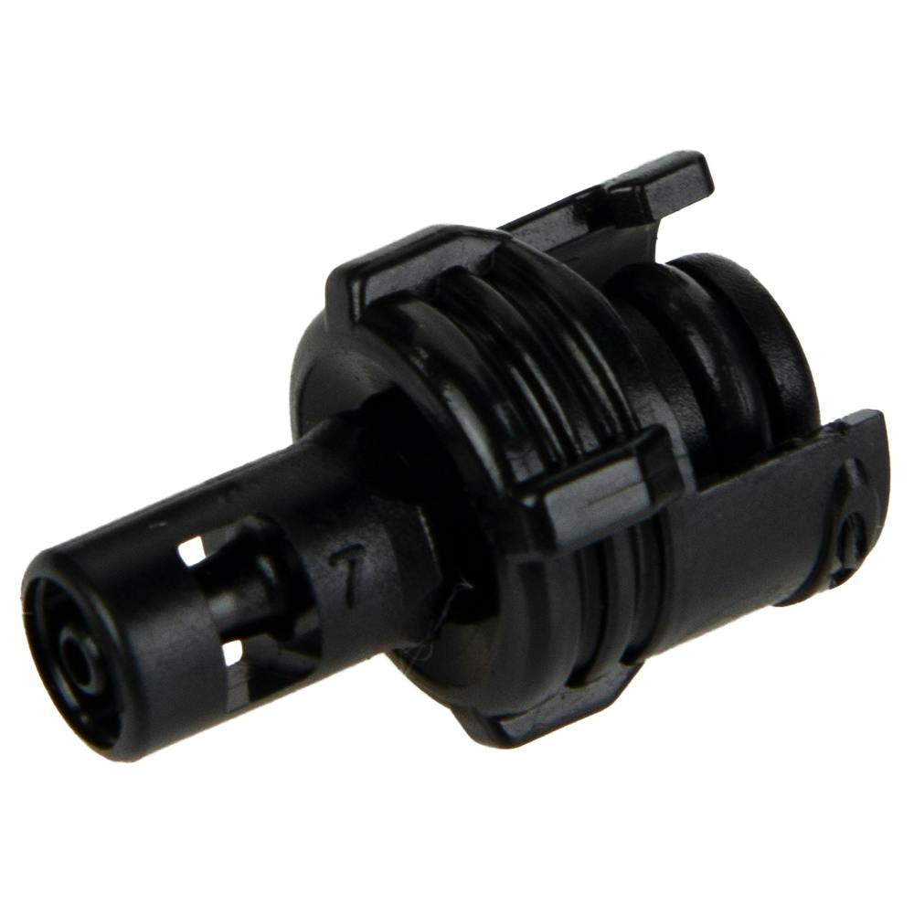 1/16" Hose Barb SMC Series Subminiature Acetal Black In-Line Insert - Straight Thru (Body Sold Separately)