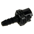1/8" Hose Barb SMC Series Subminiature Acetal Black In-Line Insert - Straight Thru (Body Sold Separately)