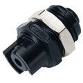 1/16" Hose Barb SMC Series Subminiature Acetal Black Panel Mount Insert - Straight Thru (Body Sold Separately)