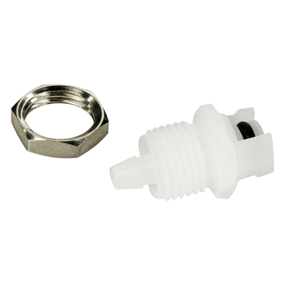 1/8" Hose Barb SMC Series Subminiature Acetal Panel Mount Insert - Straight Thru (Body Sold Separately)