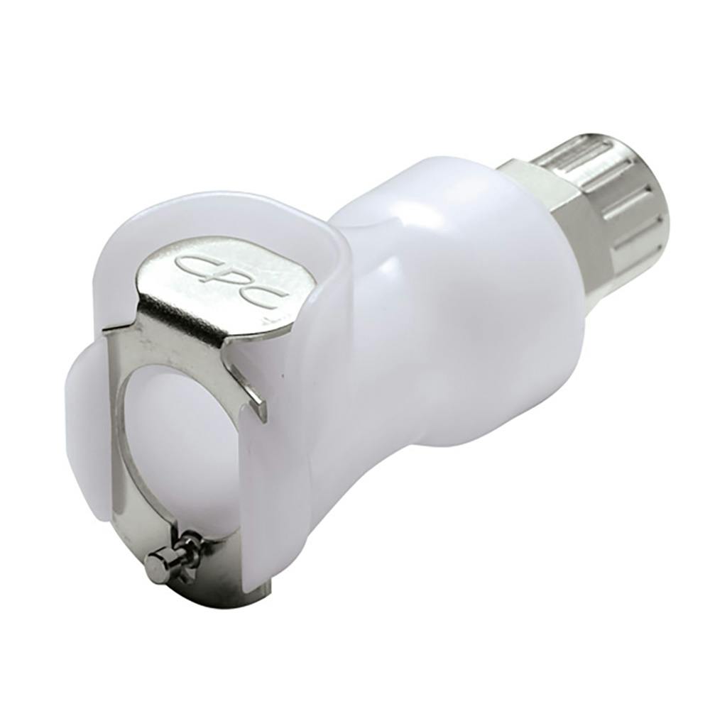 1/4" In-Line Ferruleless PTF PLC Series Acetal Body - Straight Thru (Insert Sold Separately)