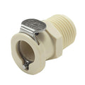 3/8" MNPT PLC Series Polypropylene Body - Straight Thru (Insert Sold Separately)