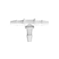 3/32" x 3/32" x 3/32" Tube ID Natural Kynar® PVDF Tee