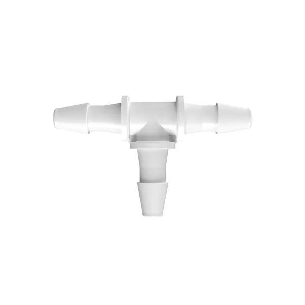 3/32" x 3/32" x 3/32" Tube ID Natural Kynar® PVDF Tee