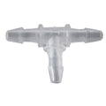 1/16" x 1/16" x 1/16" Tube ID Natural Polypropylene Tee