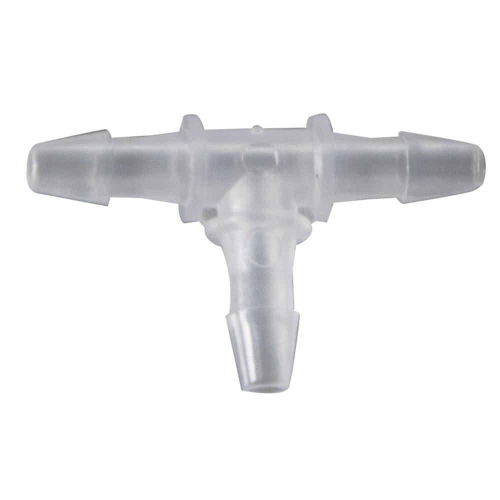 1/16" x 1/16" x 1/16" Tube ID Natural Polypropylene Tee