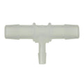 1/8" x 1/8" x 1/4" Tube ID Natural Kynar® PVDF Reducing Tee