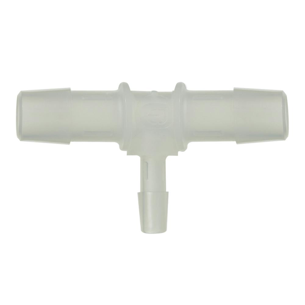 1/8" x 1/8" x 1/4" Tube ID Natural Kynar® PVDF Reducing Tee