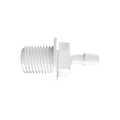 3/16" Tube ID x 1/4" NPSM Natural Kynar® PVDF Panel Mount Adapter