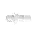 1/2" Tube ID x 1/4" NPSM Natural Polypropylene Panel Mount Adapter