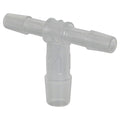 1/4" x 1/4" x 3/8" Tube ID Natural Polypropylene Reducing Tee