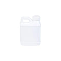 8 oz. White HDPE F-Style Jug with 28/400 White Ribbed Cap with F217 Liner
