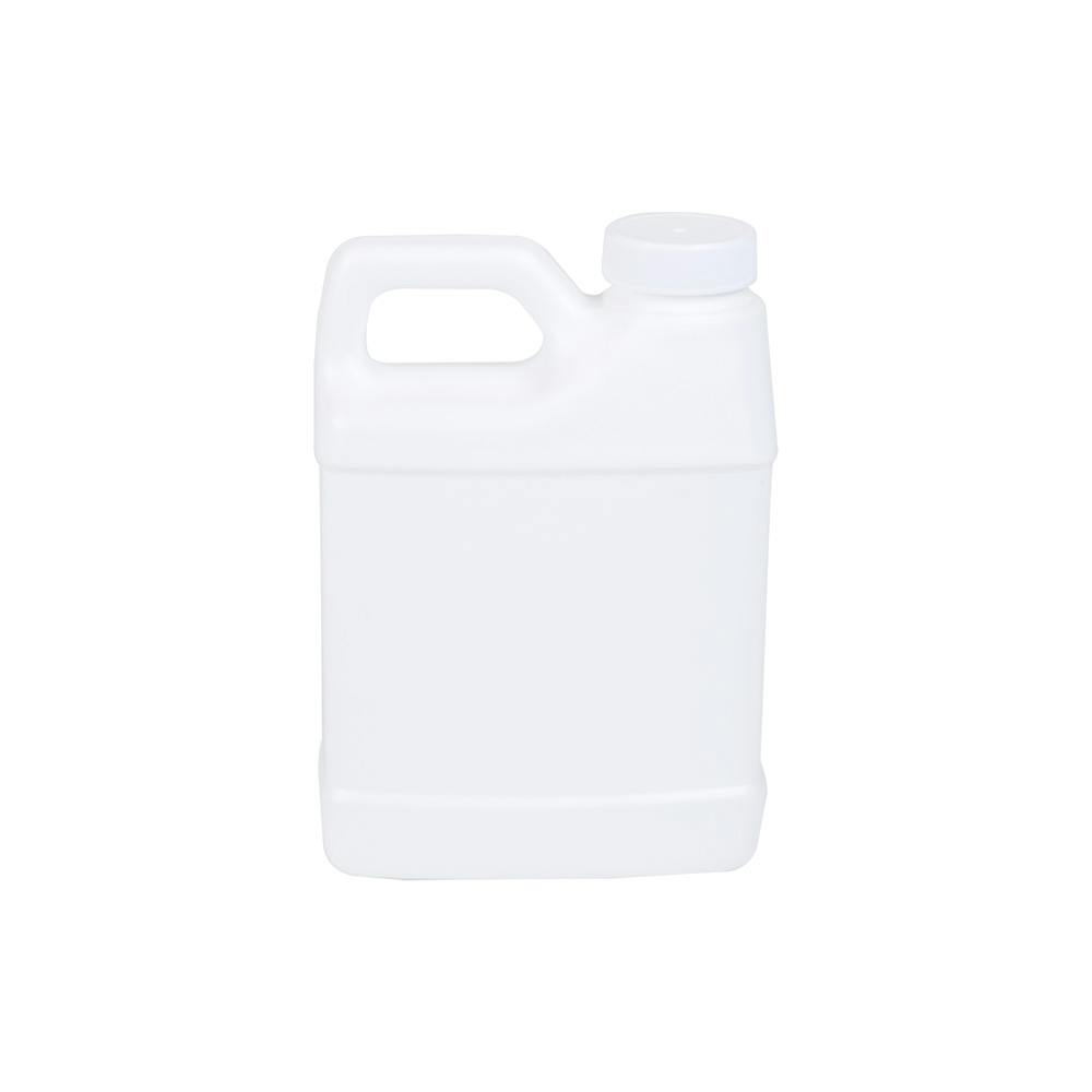 16 oz. White HDPE F-Style Jug with 33/400 White Ribbed Cap with F217 Liner