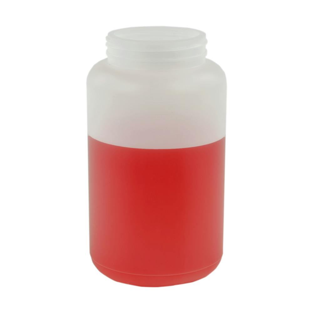 66.6 oz. Wide Mouth Natural HDPE Round Jar with 89/400 Neck (Cap Sold Separately)