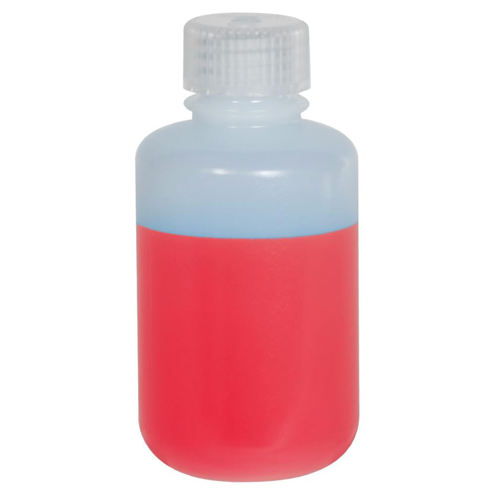 4 oz./125mL Nalgene™ Narrow Mouth Pass-Port IP2 HDPE Shipping Bottle with 24mm Cap