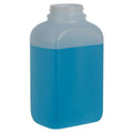 16 oz. Natural HDPE Wide Mouth Oblong Bottle with 43/400 Neck (Cap Sold Separately)