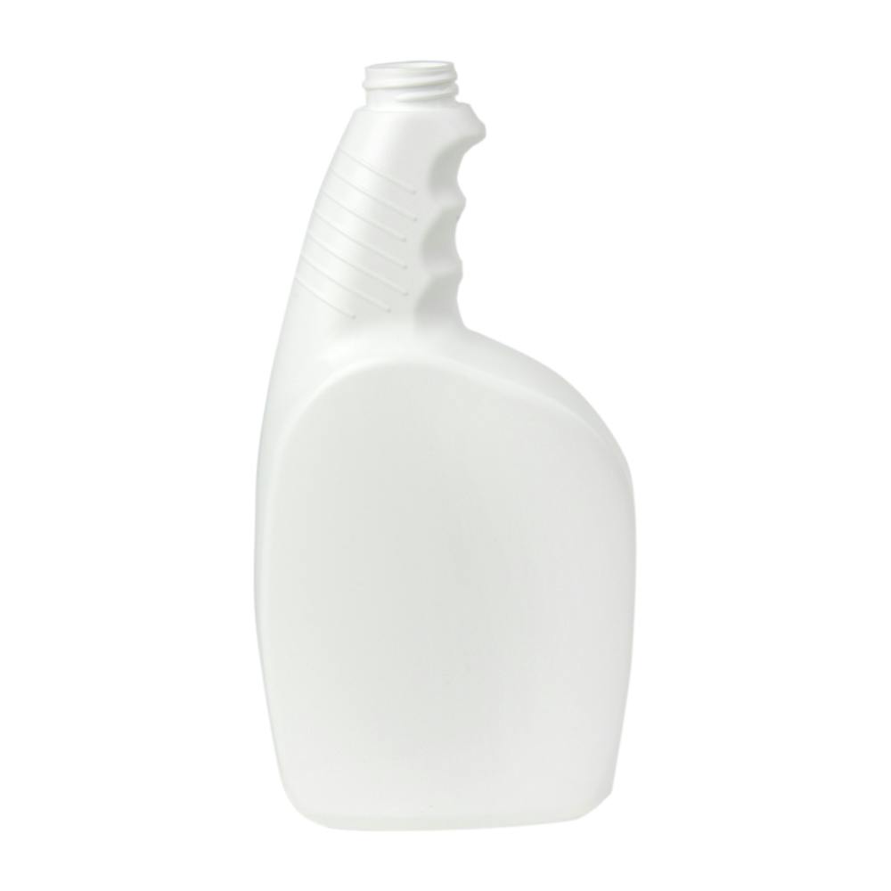 32 oz. White Pistol Grip HDPE Spray Bottle with 28/400 Neck (Sprayer or Cap Sold Separately)