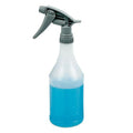 24 oz. HDPE Chemical Resistant Spray Bottle with Gray Polypropylene Sprayer