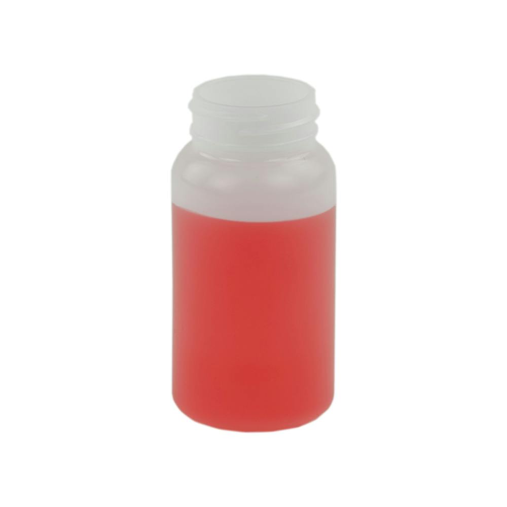 4 oz. Wide Mouth Natural HDPE Round Jar with 38/400 Neck (Cap Sold Separately)