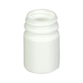 1 oz. (30cc) White HDPE Wide Mouth Packer Bottle with 33/400 Neck (Cap & Band Sold Separately)