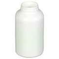 25 oz. (750cc) White HDPE Wide Mouth Packer Bottle with 53/400 Neck (Cap & Band Sold Separately)