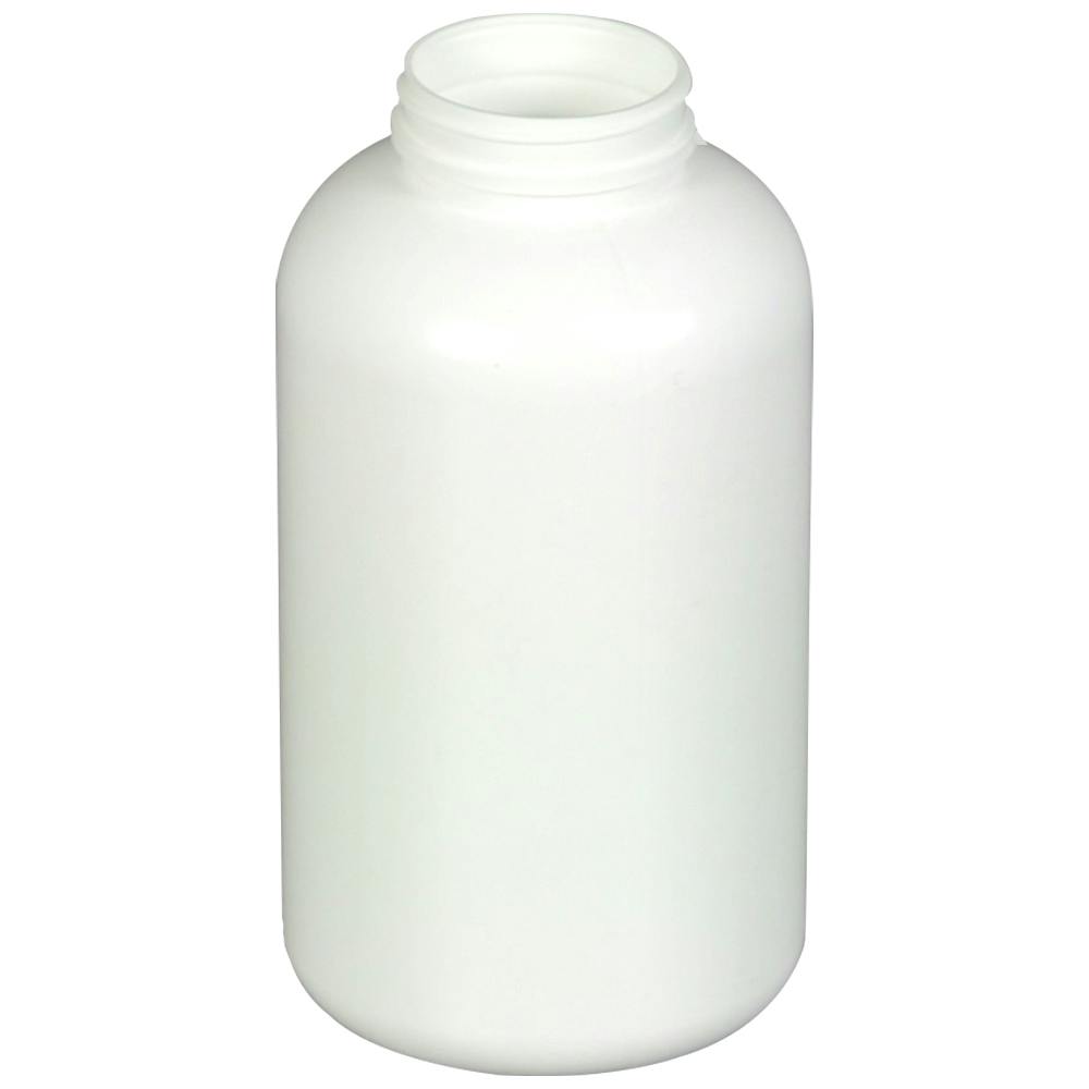 32 oz. (950cc) White HDPE Wide Mouth Packer Bottle with 53/400 Neck (Cap & Band Sold Separately)