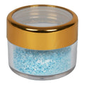 0.6 oz./18mL Clear Acrylic Round Jar with Clear Gold Trim Cap