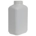40 oz. White HDPE Wide Mouth Oblong Bottle with 53/400 Neck (Cap Sold Separately)