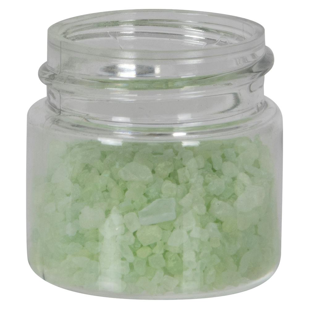 1/2 oz. Clear PET Straight-Sided Round Jar with 33/400 Neck (Cap Sold Separately)